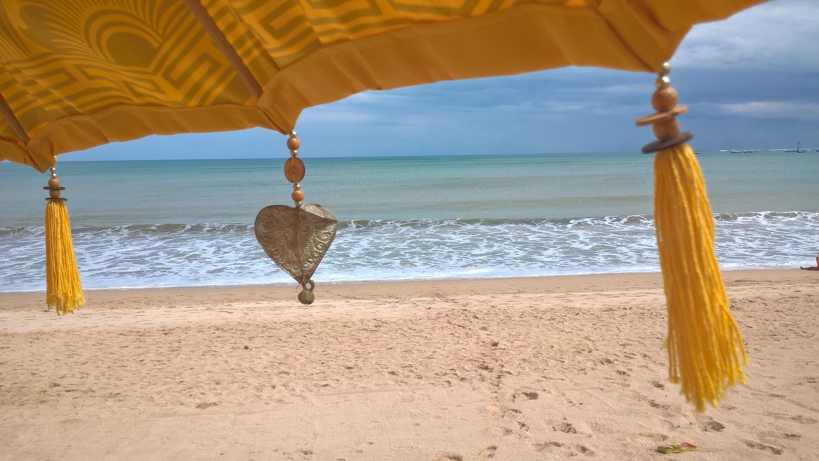 Bali gevlochten parasol