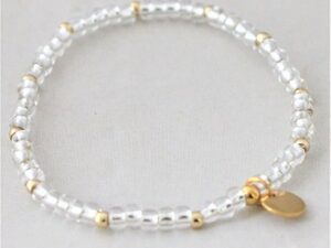 zilverkleurig kraaltjes armband 3