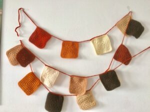 naturel kleuren slinger
