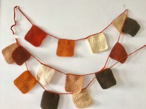 naturel kleuren slinger
