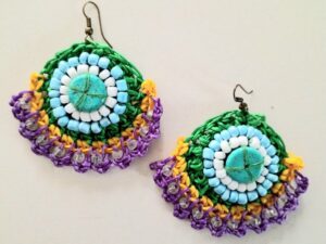 macrame oorbellen