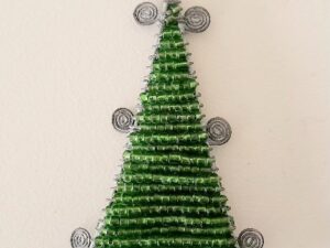 kerstboompje van kraaltjes