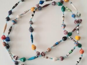 papieren kralen ketting