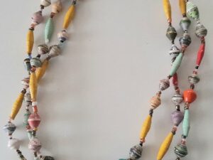 papieren kralen ketting
