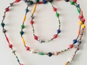 papieren kralen ketting