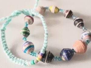 papieren kralen armband