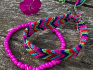 Fuchsia bracelets