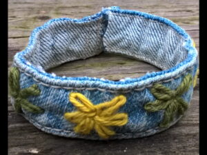 armband van jeans