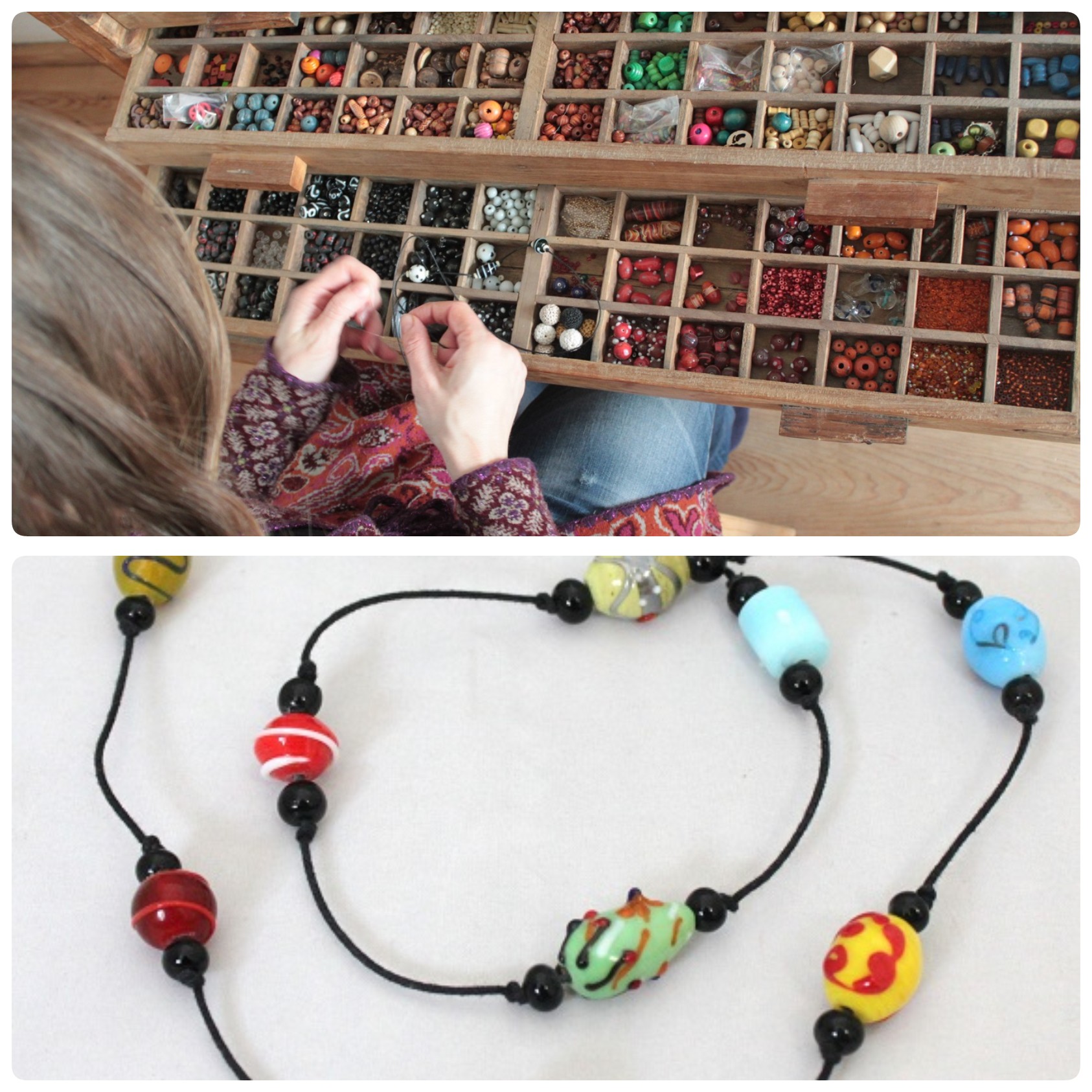glaskralen ketting maken