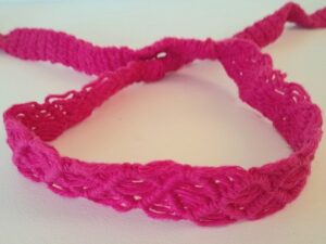macramé haarband