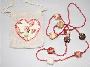 ketting stoffen kralen
