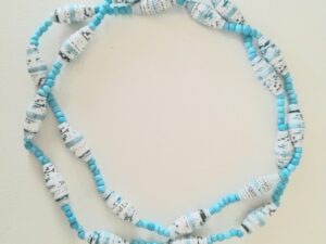 lange blauwe ketting