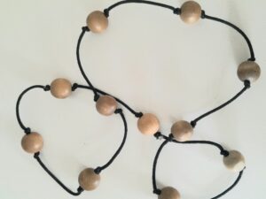 grote houten kralen ketting