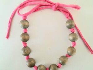 verstelbare houten kralen ketting