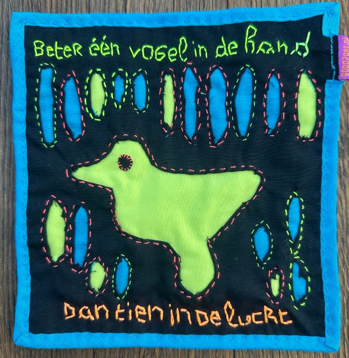 Mini-quilt vogel