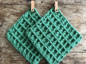 groene pannenlappen
